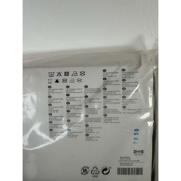 Ikea HILLEBORG Blackout Curtains 2 Panels 57x98" Gray/Dark Gray 404.250.30, NEW - Picture 7 of 11